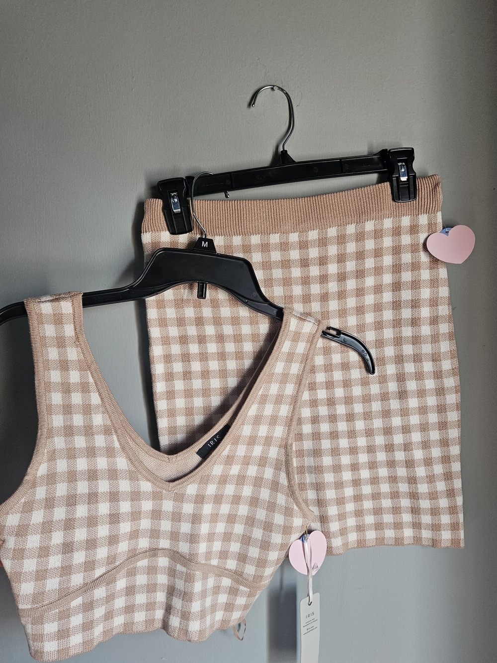 iris Soft Beige Knit Tank Top